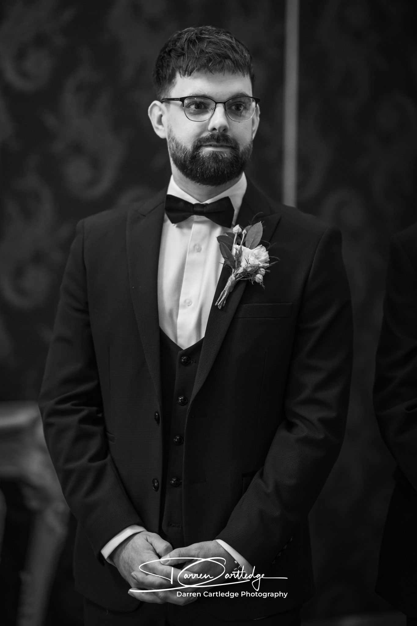 groom waiting for bride ceremony yorkshire wedding 1365x2048